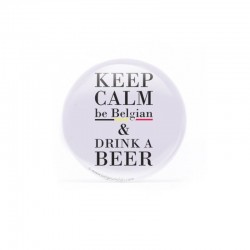 Badge - Keep calm, be Belgian